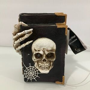 Spooky Village light up spell book Decor for Halloween